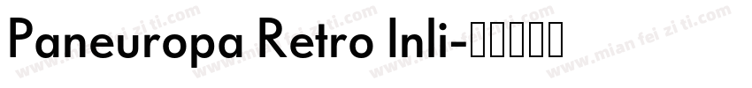Paneuropa Retro Inli字体转换
